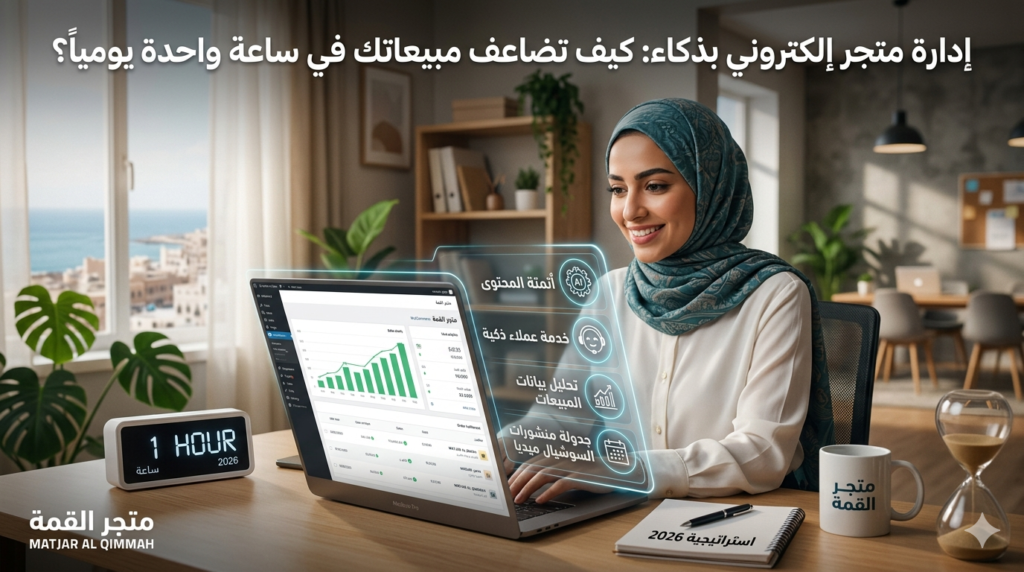 كيف تدير متجرك في ساعة؟ | دليل أتمتة المتاجر 2026 – متجر القمة